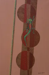 Jaszczurka aborygeńska, 2007 (olej i akryl na płótnie)